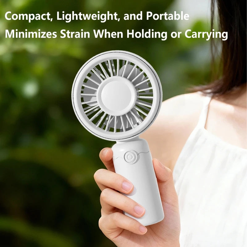 Lenovo Mini Fan Portable USB Rechargeable Quiet Fans Table Makeup Eyelash Cooler Kids Outdoor Office Travel Air cooler Fan