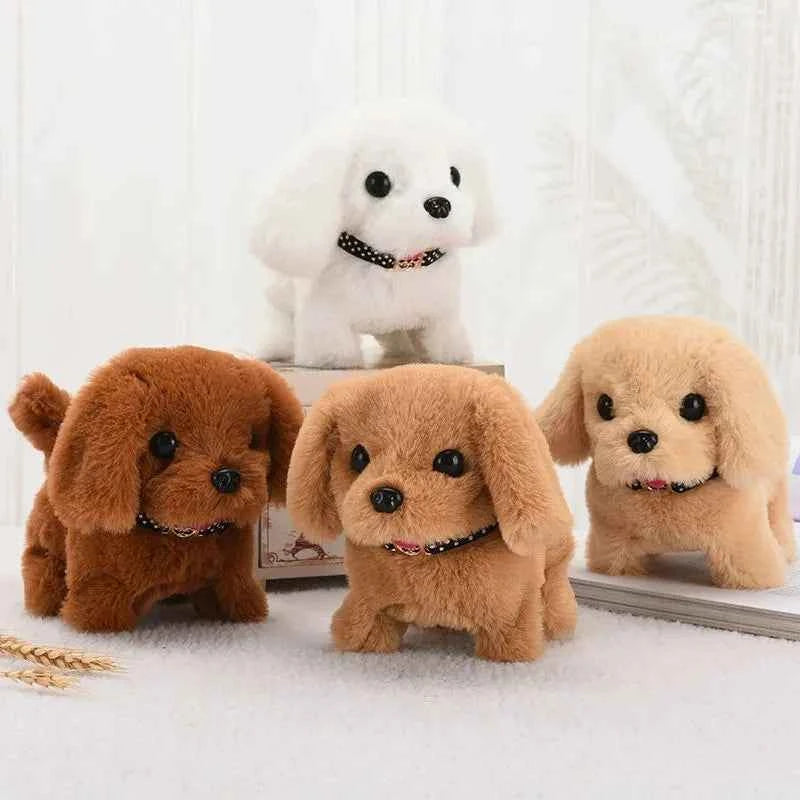 Electronic Puppy Plush Toy - Interactive Barking and Wagging Tail Plush Dog Toy for Kids, Perfect Gift for Boys and Girls