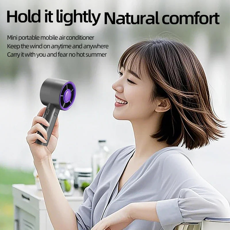 Lenovo Mini Handventilator USB Snellaadbaar Draagbare Luchtkoeler Stille Persoonlijke Hogesnelheidsventilator voor Reizen en Buitenactiviteiten
