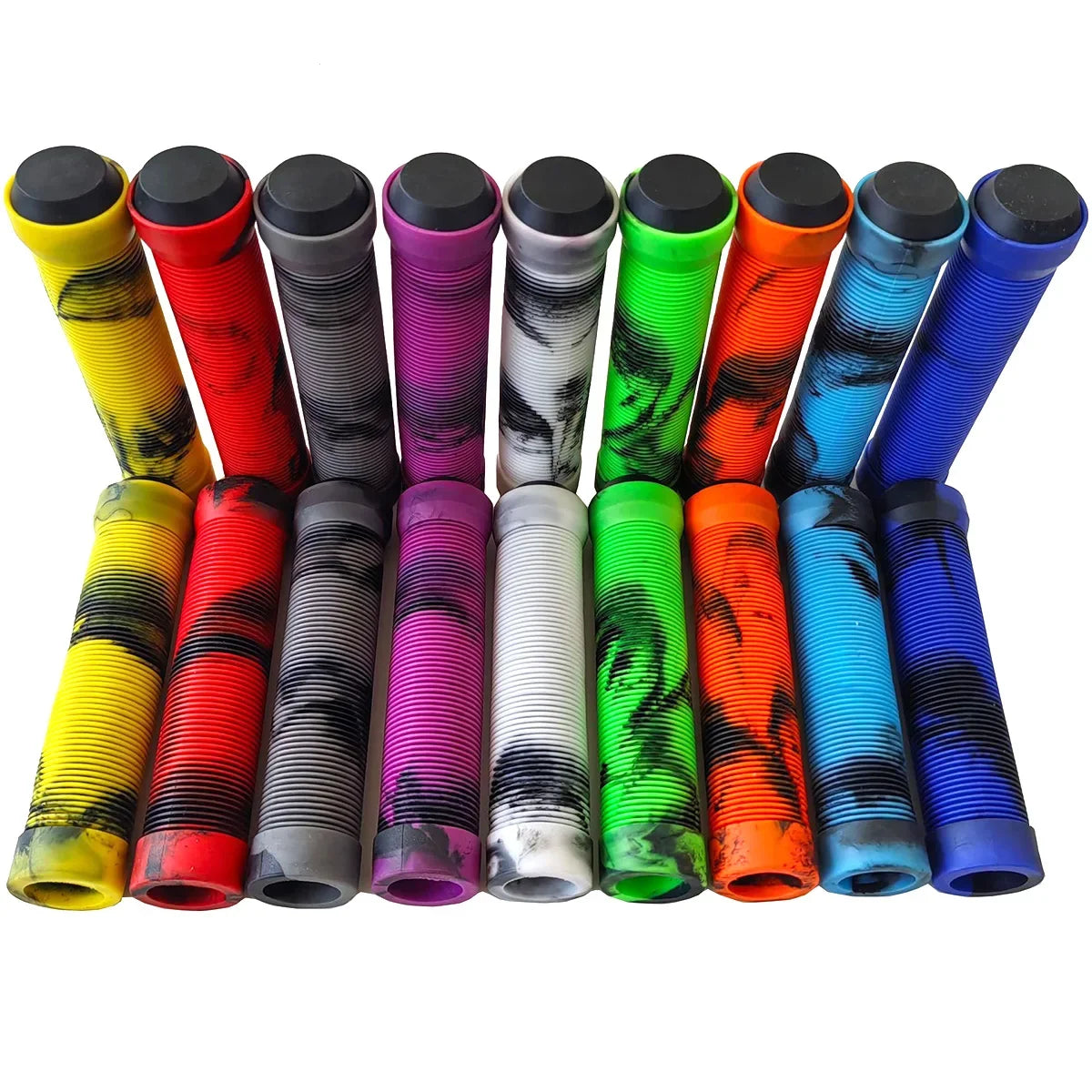 Soft Rubber Non-Slip Bicycle Grips Mountain Bike Handlebar Cuff Shockproof Cover for 22.2mm Scooter BMX MTB Cycling Parts