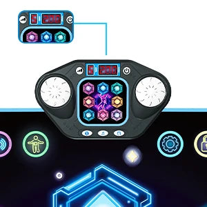 VATOS Dance Mat for Kids - 27 Levels, 8 LED Keys, Bluetooth 5, 5 Game Modes, Built-in Music for Ages 3+ Years - Quality Shopping Centre