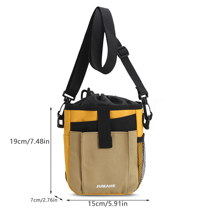 Portable Dog Training Treat Bag Large Capacity Pet Reward Waist Bag Multi-functional Puppy Snack Bag with Waste Bag Dispenser