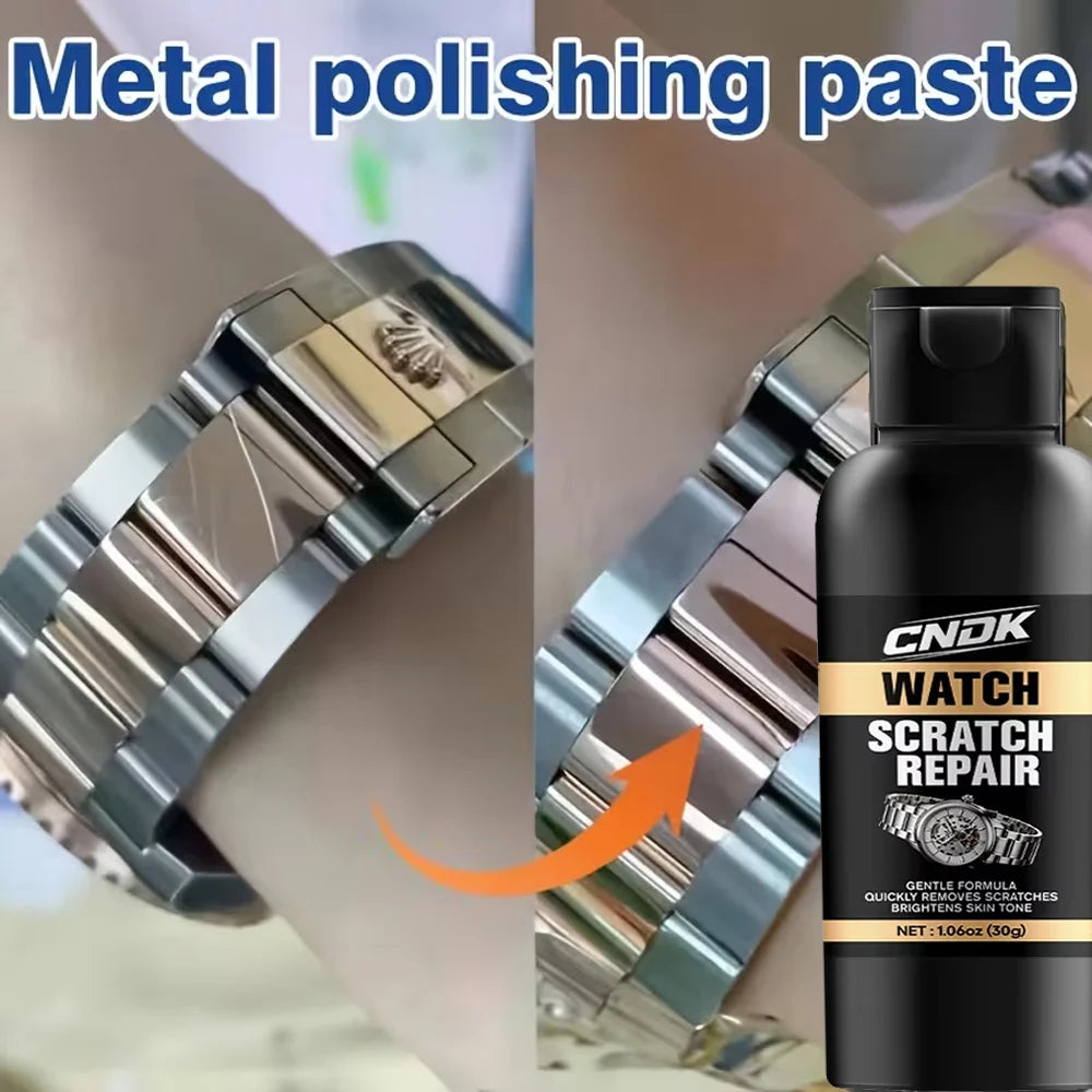 Watch Polishing - Strap Scratch Repair Cream, Jewelry Metal Oxidation Remover,Stainless Steel Surface Scratch Removal Paste, 30g