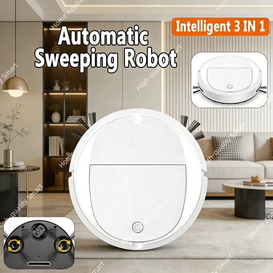 Long battery life Automatic Sweeping Robot Portable Mini Home Vacuum Cleaner USB Rechargeable Wet Dry 3-in-1 Sweeping Machine
