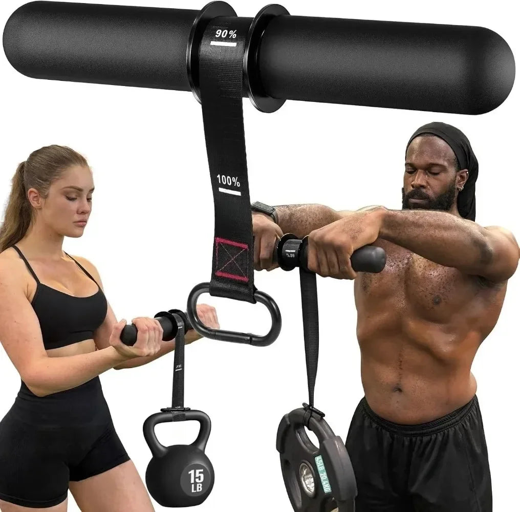 Adjustable Forearm Strength Trainer Wrist Roller for Home Workout Thickened Non-Slip Handle Belt Upper Body Fitness Equipment