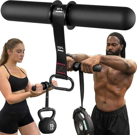 Adjustable Forearm Strength Trainer Wrist Roller for Home Workout Thickened Non-Slip Handle Belt Upper Body Fitness Equipment