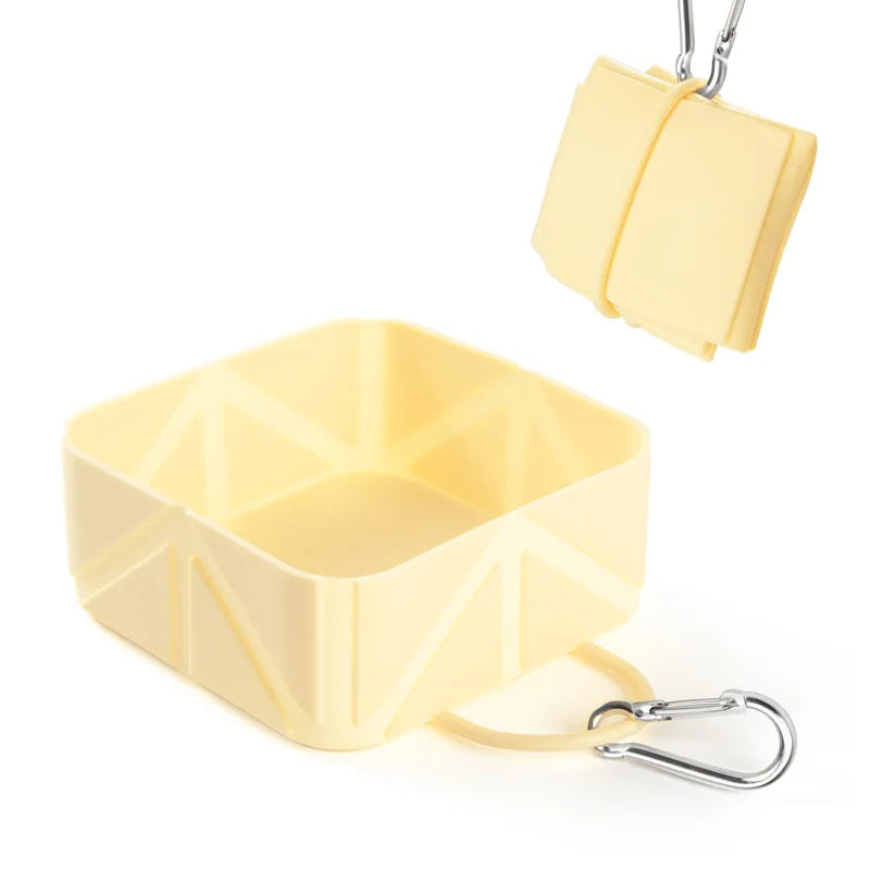 Portable Silicone Pet Dog Bowl Travel Pet Drinking Bowl for Dog Cats Folding Bowl Puppy Food Container
