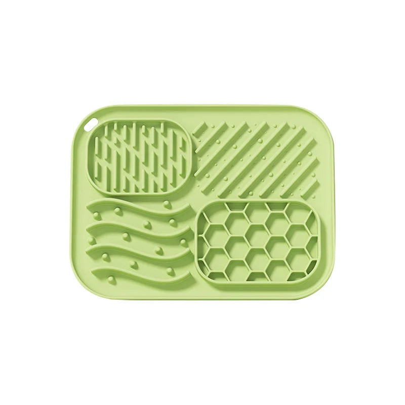 Silicone Pet Slow Feeder Mat Anti-choking Pet Lick Mat for Dogs Non-slip Dog Slow Food Plate with Suction Cups Pet Supplies