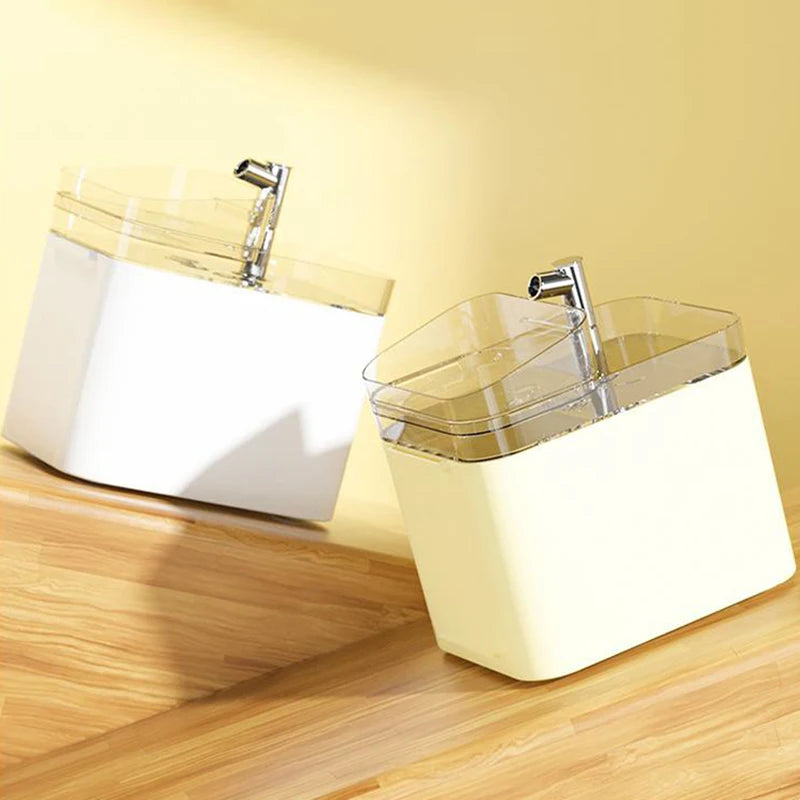 2.5L Automatic Cat Water Fountain USB Electric Pet Water Dispenser with Anti-Dry Burning Feeder Bowl for Kittens - Quality Shopping Centre