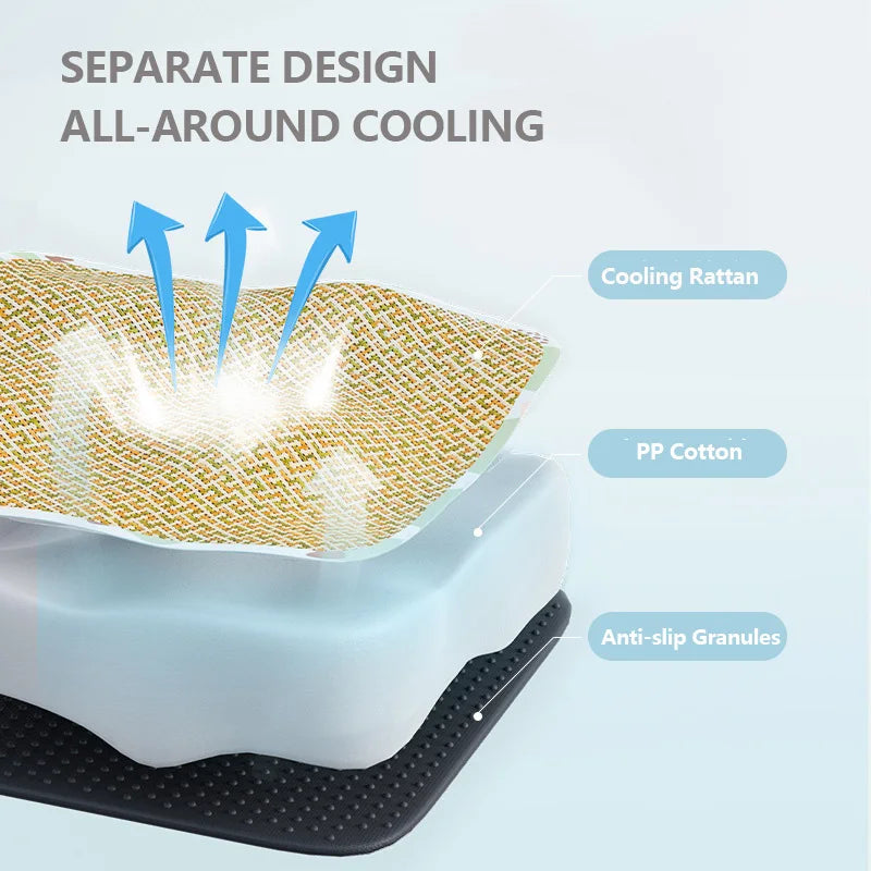 Summer Rattan Cat Bed Comfortable Pet Ice Mat for Cats Small Dogs Cat Nest Mat Kitten Puppy Beds Cushion Pets Supplies