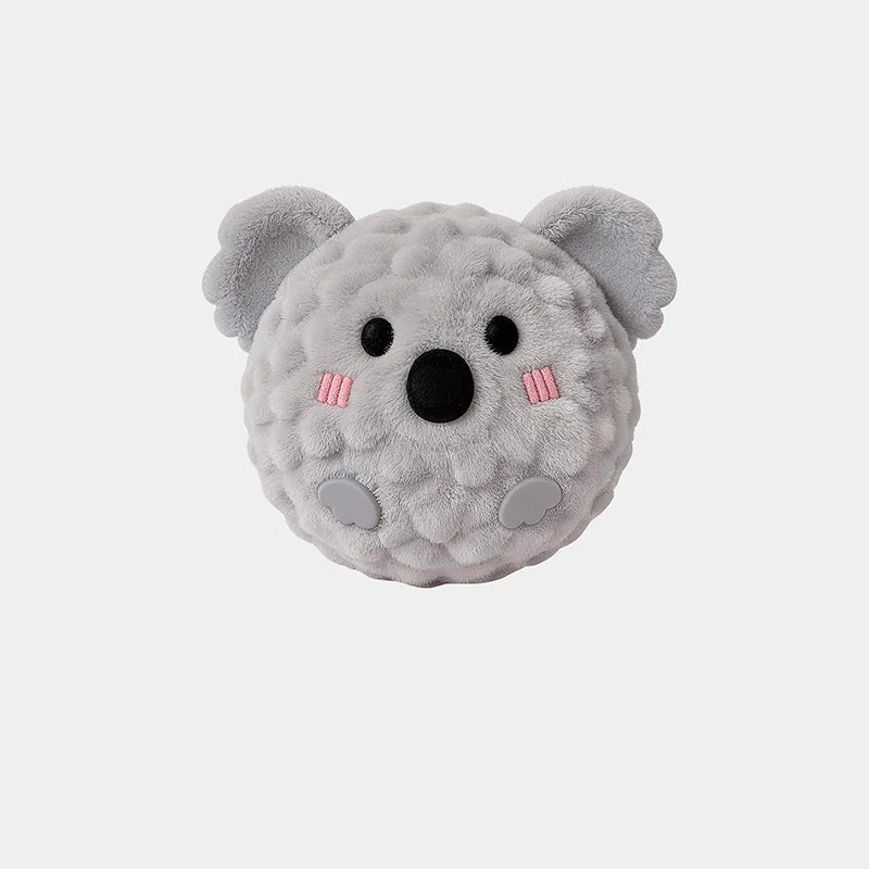 Mini Plush Bounce Ball Dog Squeaky Toy Plush TPR Chew Ball Interactive Pet Toy for Boredom Relief Dog Accessories