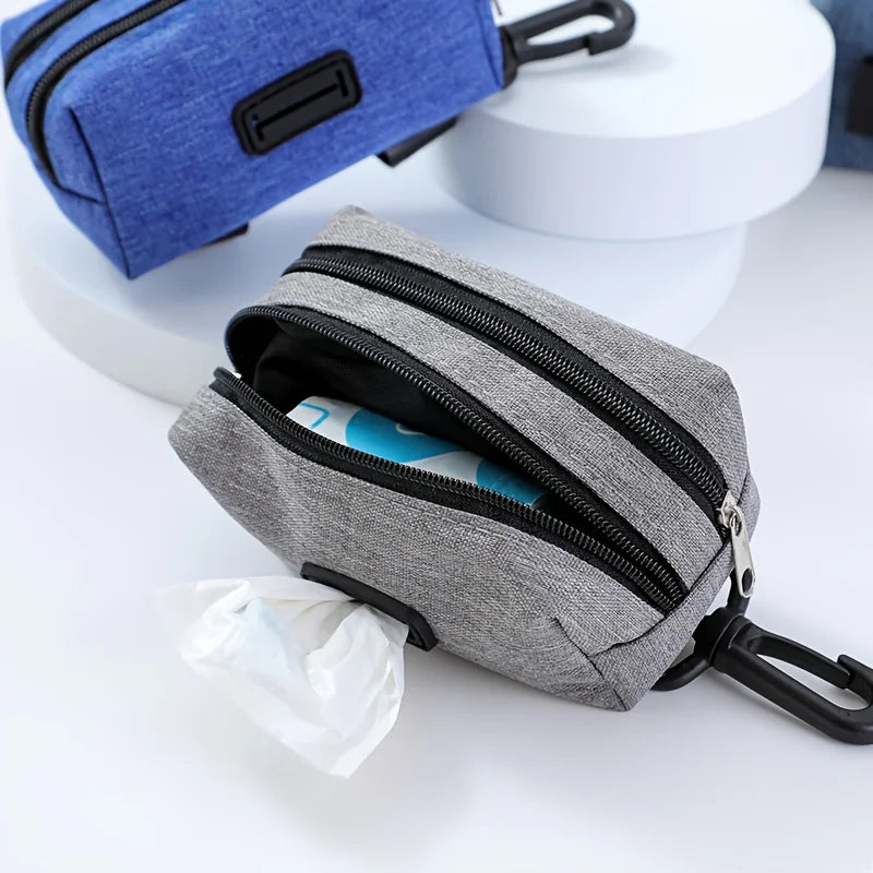 Portable Dog Poop Bag Holder Multifunctional Pet Waste Bag Dispenser Pet Treat Bags Cleaning Tools Dog Accessories
