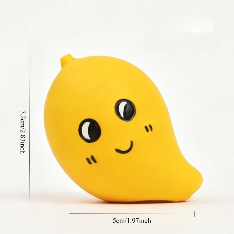 Pet Latex Toy Lemon, Mango, Pear - Dog Chew Toy, Bite-Resistant, Squeaky, for Puppies Small Dogs, Teething Cleaning