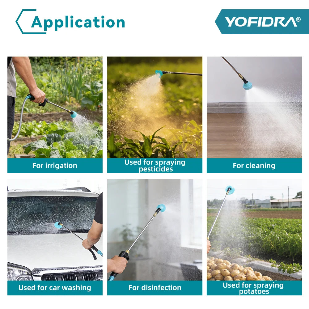 YOFIDRA 20L Elektrische Rugspuit Draadloos Hoge Capaciteit Tuin Gazon Sproeier Irrigatie Gereedschap voor Makita Accu