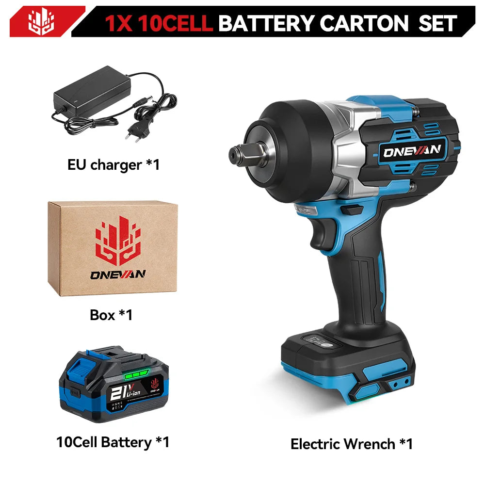 ONEVAN 2800N.M Torque Brushless Electric Impact Wrench 5 Speed Cordless Wrench Screwdrive Power Tool  For Makita 18V Battery Pin
