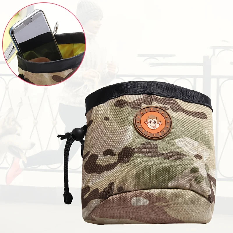 Portable Pet Dog Training Waist Bag Large Capacity Puppy Reward Bags Outdoor Feed Storage Pouch Snack Waist Bag