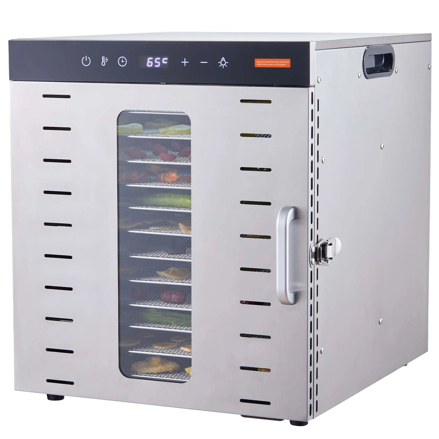 SucceBuy Food Dehydrator Machine 10 Stainless Steel Trays Electric Food Dryer with Digital Adjustable Timer & Temperature