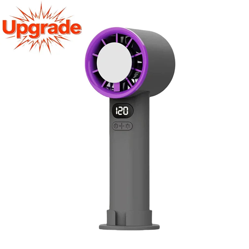 Lenovo Mini Handheld Fan 120 snelheden draagbare bladeloze desktopventilator oplaadbaar directe koeling met ijsmodus voor dames en heren nieuw