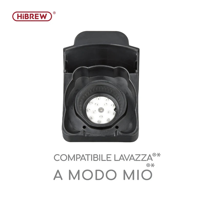 HiBREW H2A&H2B koffiemachine capsule-adaptersysteem onderdelen voor Nespresso, Dolce Gusto, gemalen koffie, ESE-pad of Caffitaly