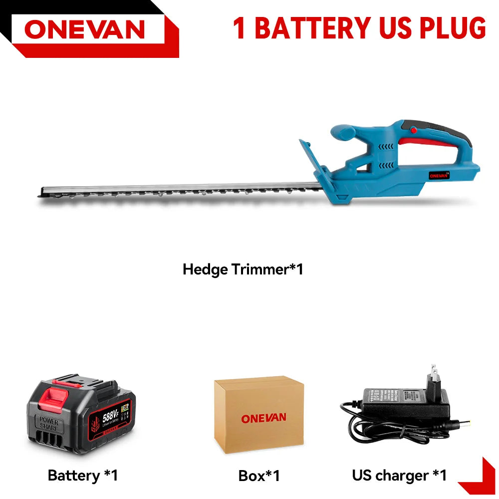 Taille-haie électrique de 20 pouces, 20 000 tr/min, outil de jardinage sans fil, taille-haie paysager, outil électrique à batterie lithium-ion sans fil