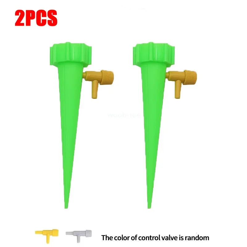 1-48pcs Drip Irrigation Self-watering Pot Automatic Drip Irrigation Kit Plant Watering Device Adjustable Control Water Dripper