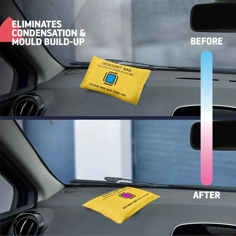 1pc 200g Reusable Silicone Car Dehumidifier Bag-Ideal for Vehicle Interior Moisture Absorption, Prevents Dampness & Condensation