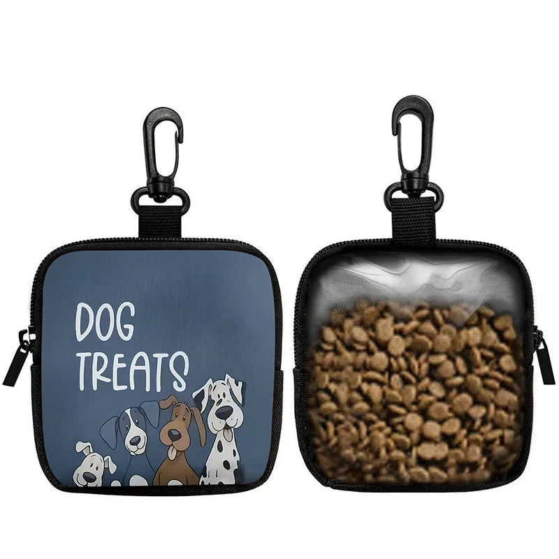 Portable Pet Dog Training Waist Bag Semi-transparent Puppy Reward Bags Outdoor Feed Storage Pouch Snack Waist Bag