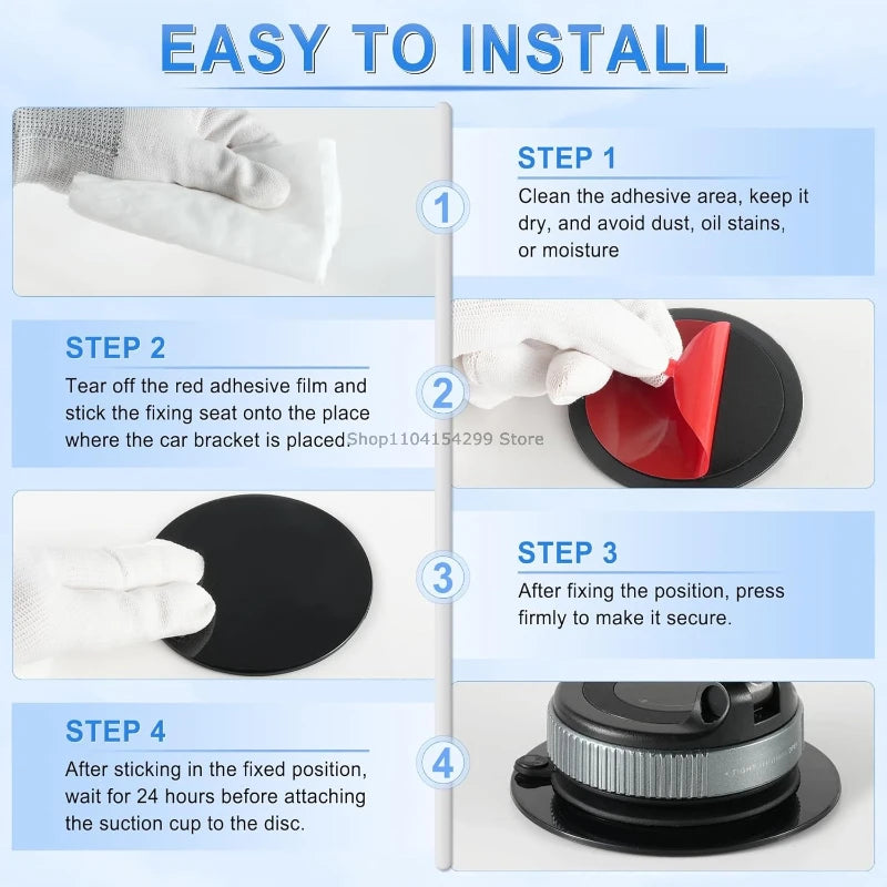 Mobile Phone Sticker Car Suction Cup Adhesive Sticker Disc Pad Base for GPS Mobile Phone Stand Bracket Holder Camera Stand Mount