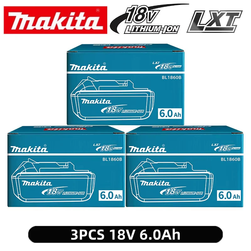 Makita 18V 6.0Ah Battery Original Lithium ion Rechargeable Battery 18V 6000mAh Replacement Battery BL1860 BL1850 BL1860B