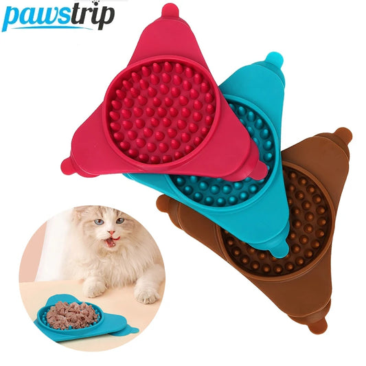 Siliconen likmat voor honden, slowfeeder voor katten en honden, voerbak met zuignap voor hondentraining, huisdierbenodigdheden