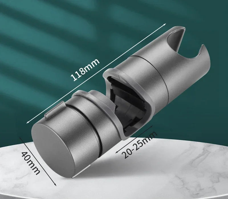 Universal Shower Head Holder Adjustable 18~25mm ABS Chrome Shower Rail Holder Bathroom Accessories Shower Mounting Brackets