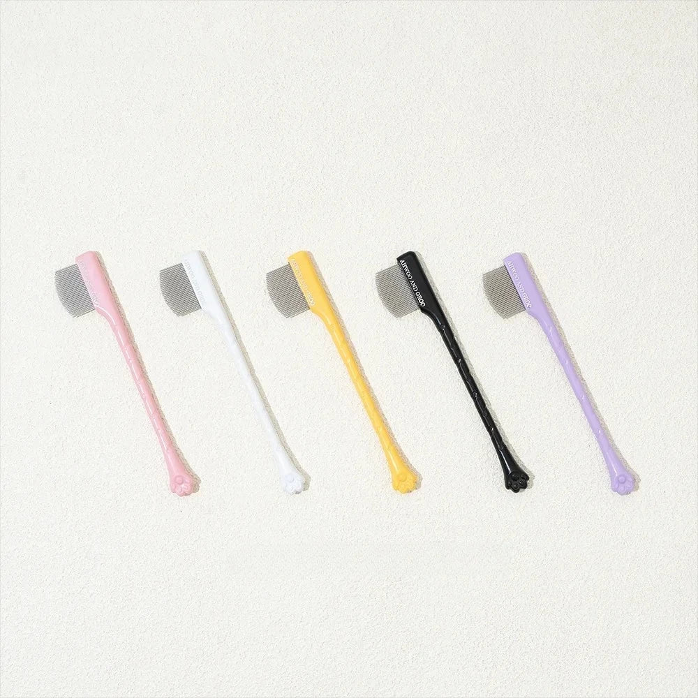 4pcs Pet Facial Cleaning Comb Set Removes Tear Stains Eye-poop Cat Paw Comb Dog Hair Repair Scissors Cat Hair Comb Pet Supplies