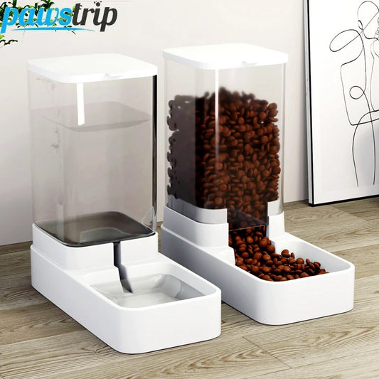 Large Capacity Pet Feeder Automatic Pet Water Dispenser for Dogs Cats Food Storage Dispenser Durable Cat Drinker Dog Feeder