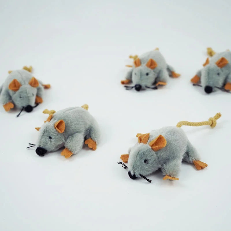 Interactive Cat Mouse Toy Plush Pet Simulation Mouse Toys For Cats Bite Resistance Kitten Toys Cat Playing Toy Cat Accessories
