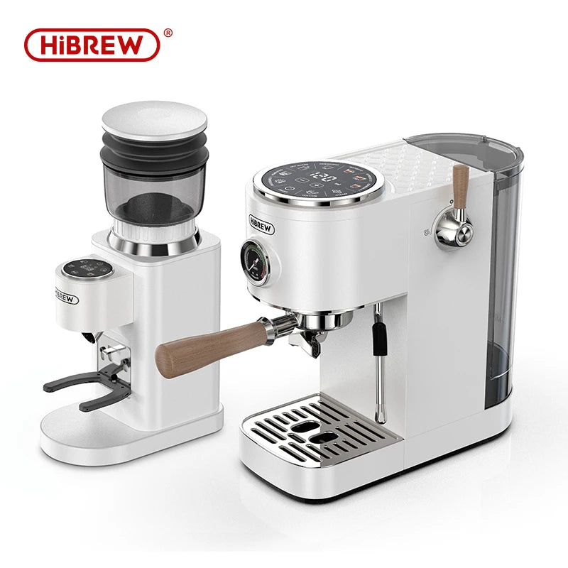 HiBREW Halfautomatische espressomachine met one-touch Americano, instelbare temperatuur, 20 bar, koude koffiezetapparaat, cappuccino H13