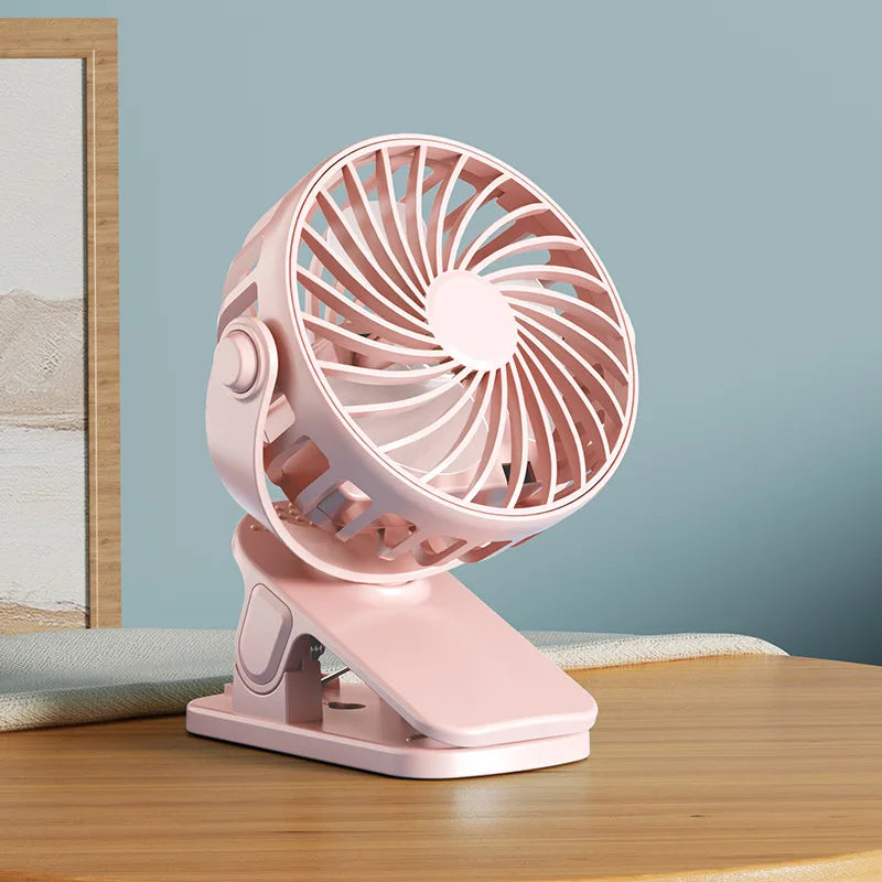 Lenovo Nieuwe draagbare oplaadbare clip-ventilator 720° draaibare hangende ventilator met nachtlampje luchtkoeler voor buiten kamperen