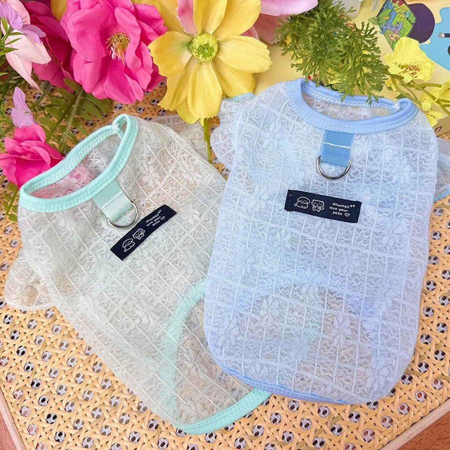 Summer Thin Pet Dog Dog Clothes for Small Medium Dogs Cats Cute Puppy Vest Chihuahua Yorkie Clothing Dog Accessories