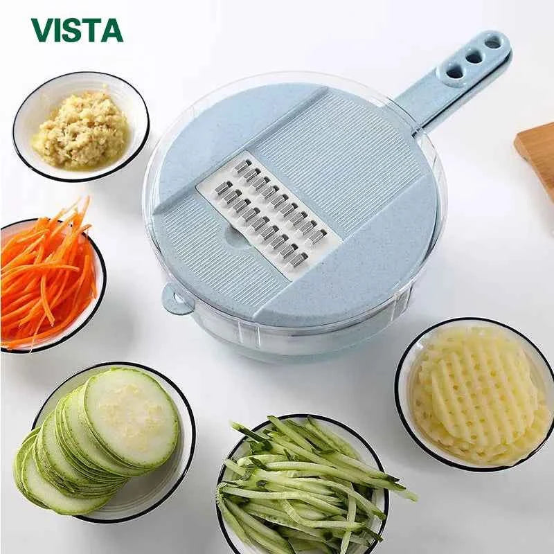 Vegetable Chopper Kitchen Accessories Multifunctional Grater Cutter Manual Fruit Slicer for Potatoes, Cheese, and Onions