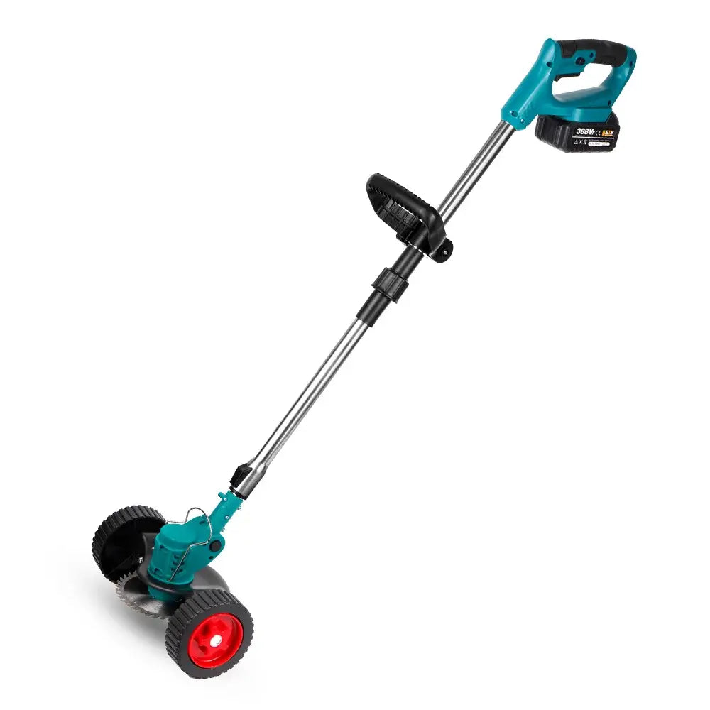 YOFIDRA Electric Lawn Mower Handheld Length Adjustable Cutter Cordless Garden Grass Cutting Trimmer For Makita 18V