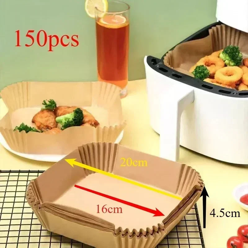 Air Fryer Paper Accessories Aerogrill Parchment Disposable Paper Baking Paper Barbecue Plate NonStick Oven Trays Air FryerPaper