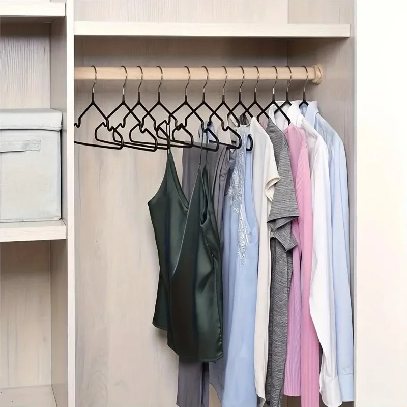 Stainless Steel Non-Slip Hangers Durable Heavy-Duty Wardrobe Organizers Suitable for Home Bathrooms Bedrooms Closets Wardrobes