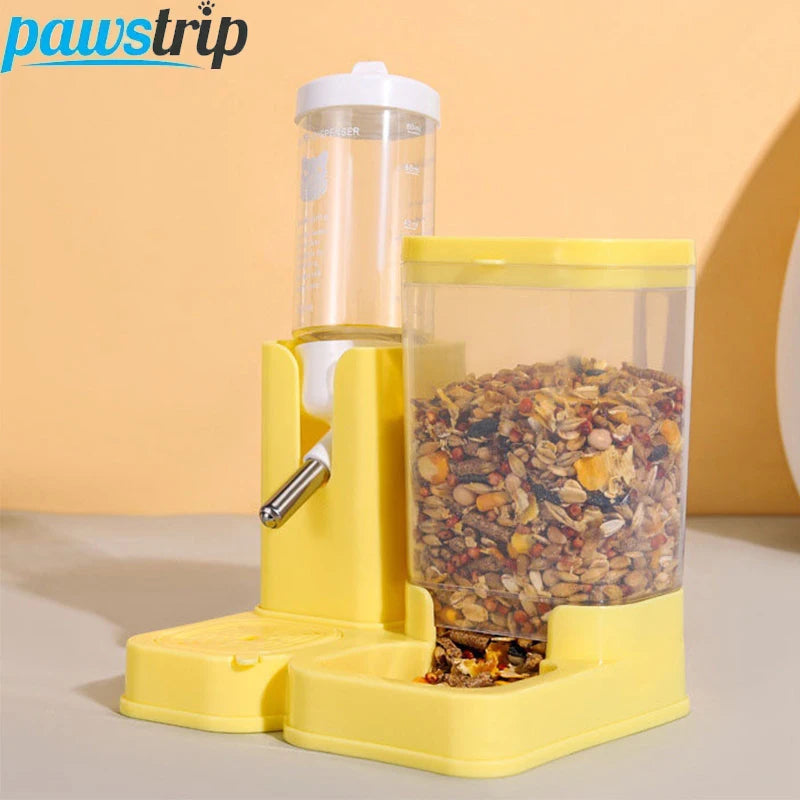 2 in 1 Hamster Feeder Pet Water Dispenser for Hamster Guinea Pig Rat Small Animal Rolling Ball Water Bottle Pet Supplies