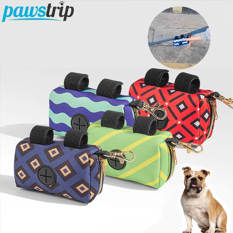 Portable Dog Waste Bag Dispenser Durable Pet Poop Bag Holder Dispensers Outdoor Pet Trash Bags Dispenser for Dogs Pet Supplies