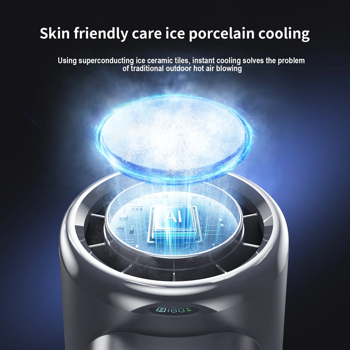 Portable Handheld Turbo Fan 100 Wind Speeds Adjustable Mini Personal Fan Battery Operated Fan Folding Handheld High-speed Outdoo