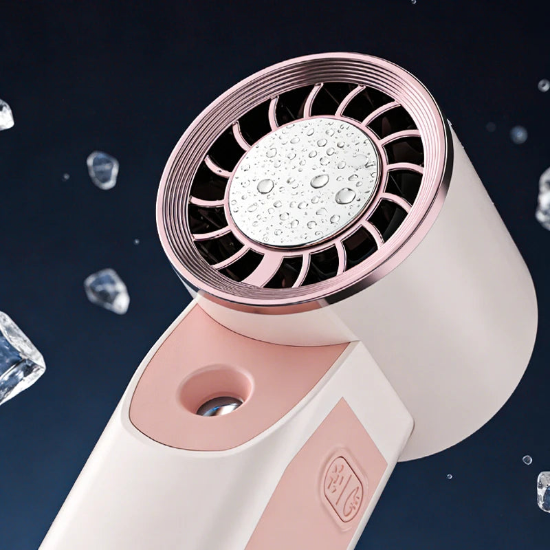 Lenovo Ice Coating Spray Small Fan Handheld Refrigeration Turbine Ice Coating Fan Usb Charging Handheld Fan Outdoor Portable Fan