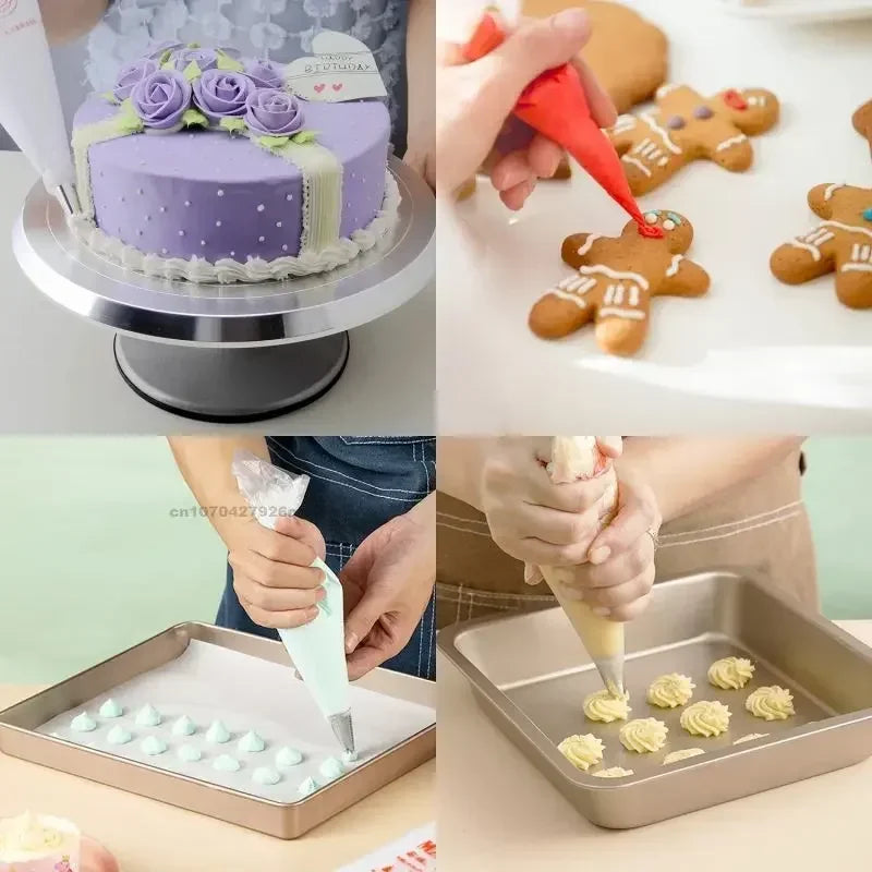 Disposable Cream Pastry Bag Pastry Piping Bag Cake Decorating Tools Cupcake Piping Kitchen Baking Accessories 200/100PCS
