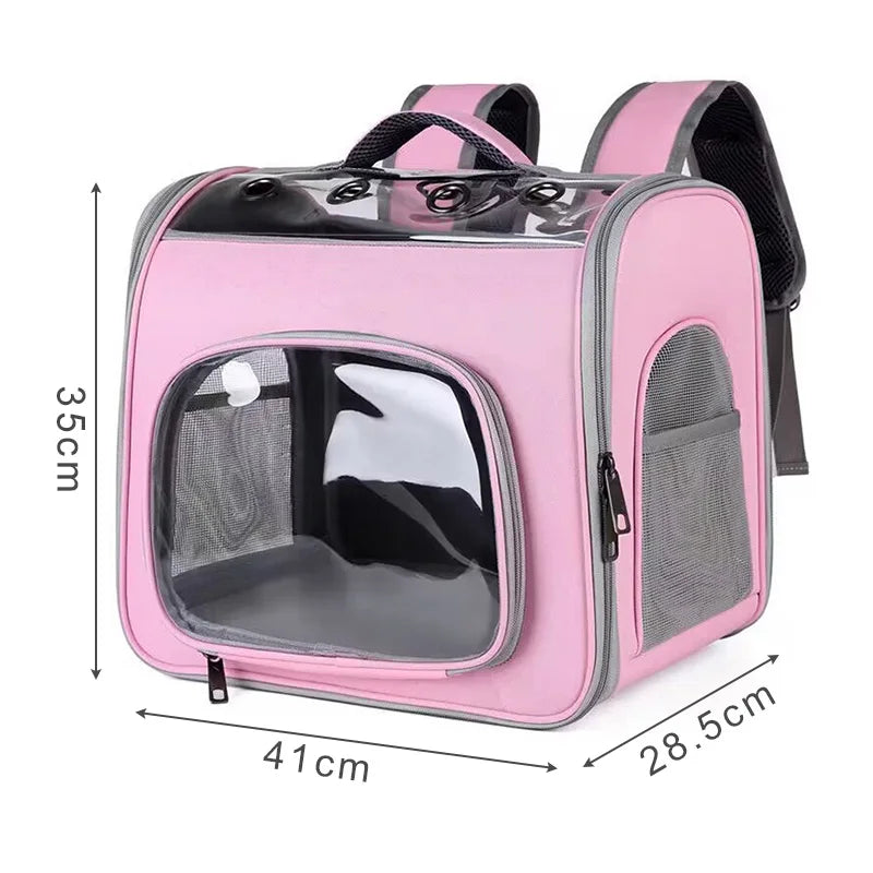 Pet Cat Carrier Bag Outdoor Travel Backpack for Cats Small Dogs Breathable Cat Carrying Bag Suitable for Cats Within 7.5kg