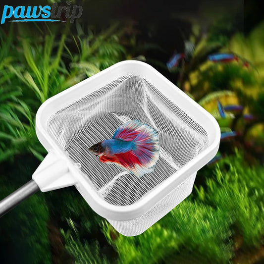 Retractable Square Fishing Net With Suction Cup Long Handle Fishing Gear for Catching Fish Shrimp Tank Clean Supplies