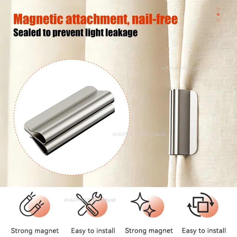 Magnetic Curtain Fasteners Powerful Magnetic Hold Design Suitable for Living Room and Bedroom Curtains  Curtain Holder