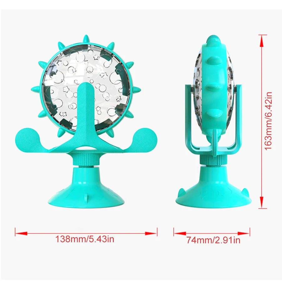 Puzzle Pet Slow Food Toy for Small Dogs Cats Interactive Cat Treat Leaking Toy Rotating Puppy  Food Treat Dispenser Pet Supplies